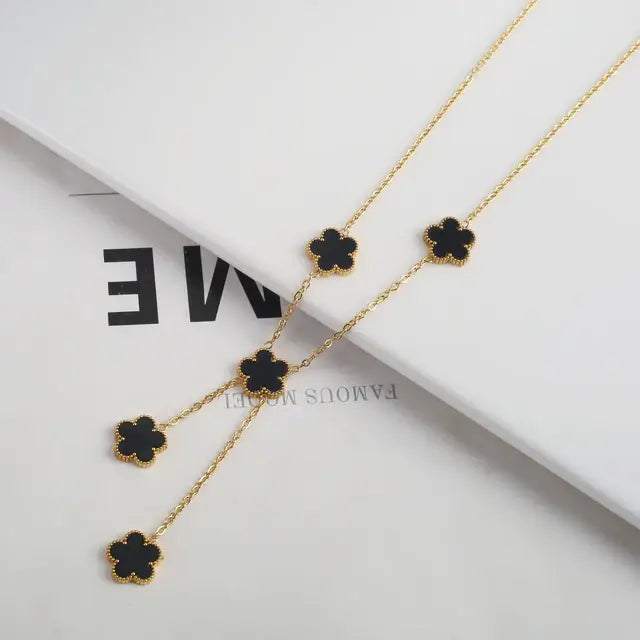 Adjustable Flower Bracelet and Necklace